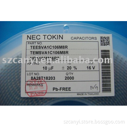 Tantalum Capacitor TEESVA1C106M8R